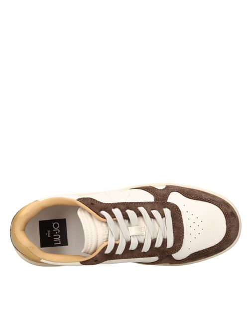 Sneakers in pelle ed ecopelle LIU JO | WALKER 01 TUMBLED LEATHER/COW SUEDEBIANCO-MARRONE-BEIGE